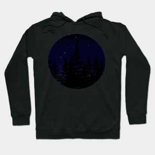 Night Sky Treeline Hoodie